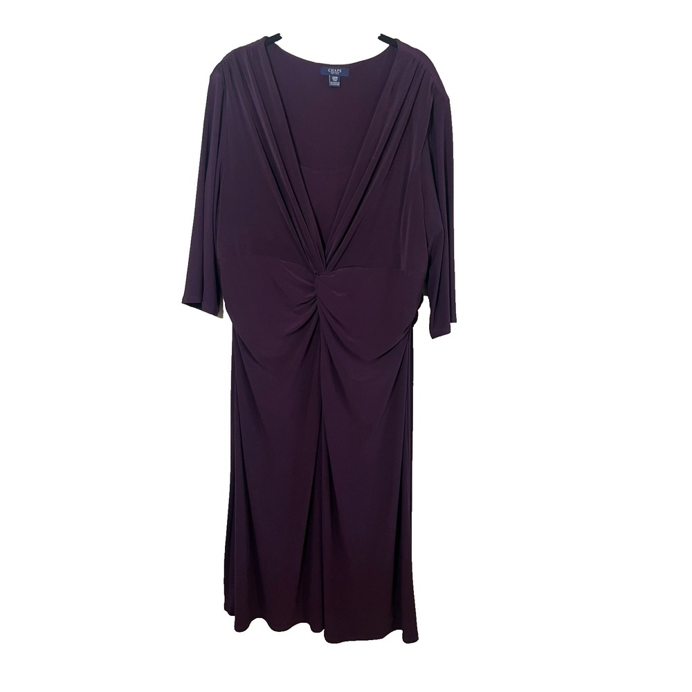 Classic Twist Neutral Dress 20W Preppy Classic Purple Cocktail Festive Holiday